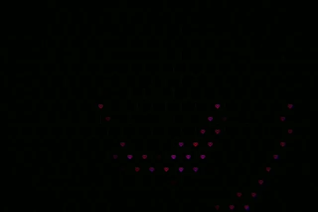 3:2 Surface | 60fps Pink Hearts Cascade 60fps VJ Screensaver Loop
