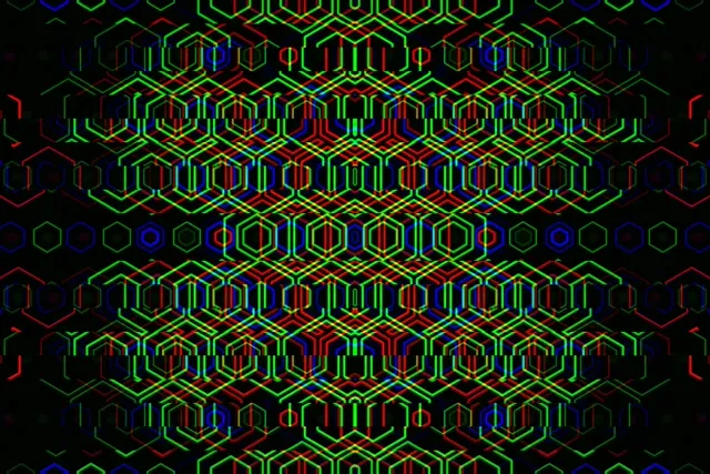 3:2 Surface | Neon hexagon matrix 60fps screensaver live wallpaper