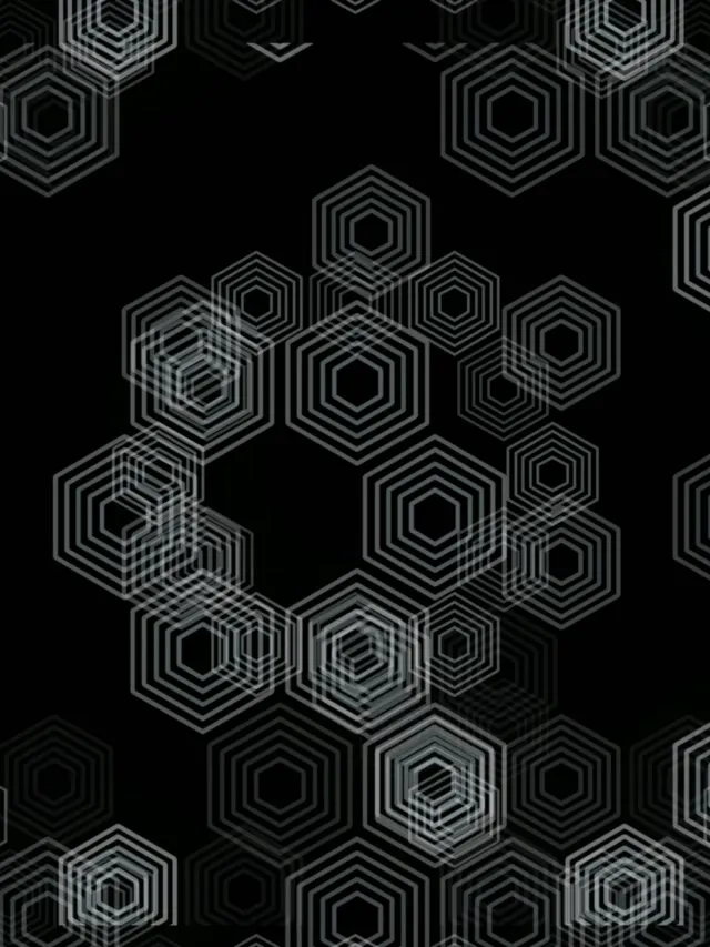 3:4 iPad Portrait | 60fps Hexagon Motion Live Wallpaper Screensaver VJ Background
