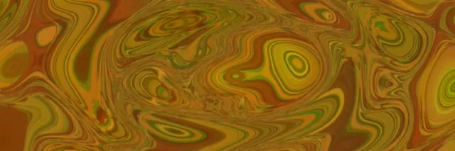 3:1 Triple Wide Neon Tunnel Liquid Gold Swirl 60fps VJ Loop Screensaver