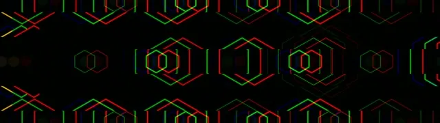 32:9 Super Ultrawide | Neon Hexagon Pattern 60fps VJ Loop Screensaver