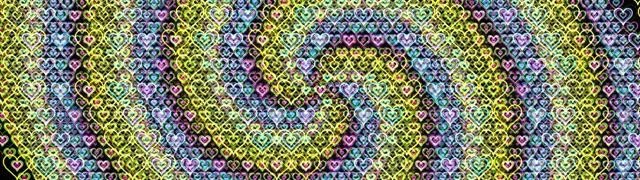 32:9 Super Ultrawide | Vibrant Neon Hearts VJ 60fps Screensaver