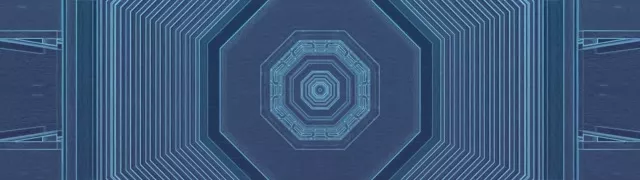 32:9 Ultrawide Neon Tunnel Octagon Vortex VJ Loop 60fps Screensaver