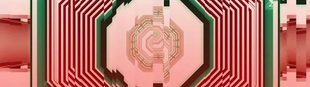 32:9 Ultrawide Neon Tunnel Spiral Diamond VJ Loop 60fps Screensaver