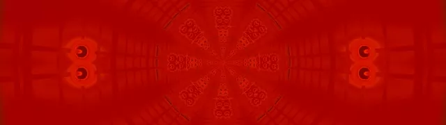 32:9 Ultrawide Tunel Neon Roșu Octagon Infinit Coridor 60fps Screensaver Vj Footage