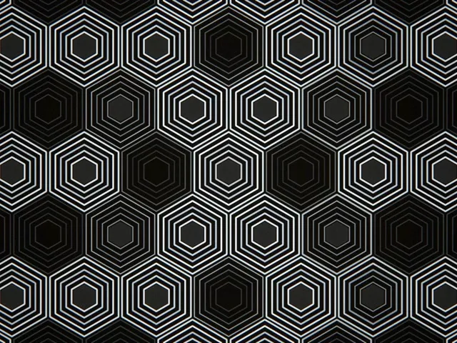 4:3 Classic | Abstract Hexagon 60fps Screensaver VJ Loop