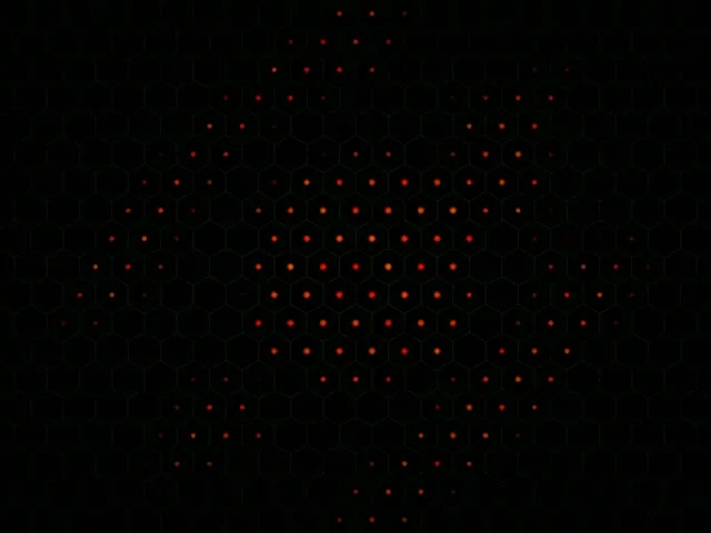 4:3 Classic | Red Hexagon Dots 60fps VJ Loop Background Animation