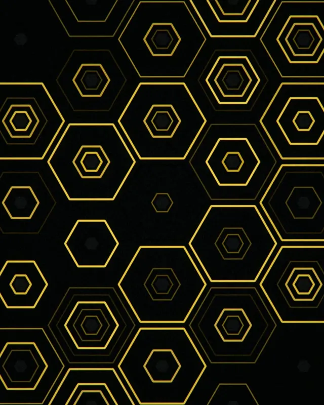 4:5 Instagram Gold Hexagon Pattern 60fps Screensaver Live Wallpaper