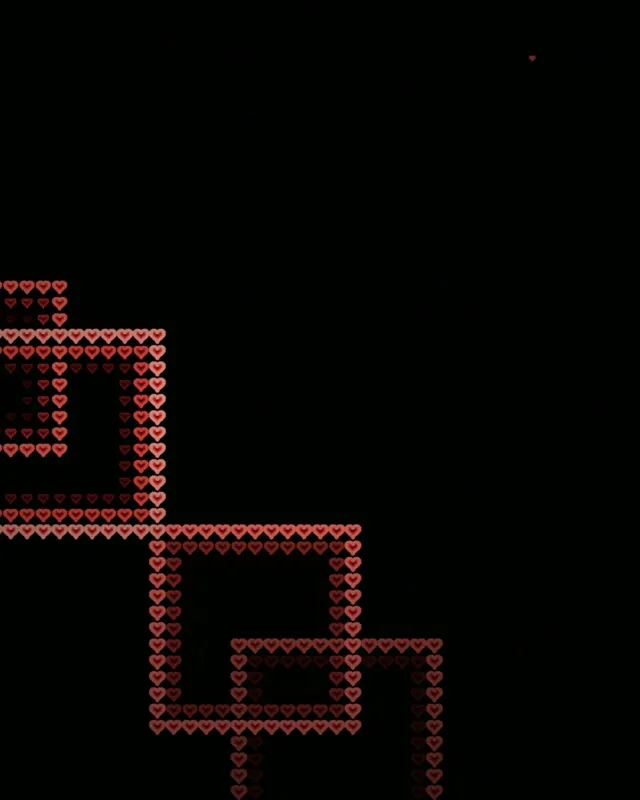 4:5 Instagram | Red Hearts Pixel Art 60fps Screensaver Live Wallpaper