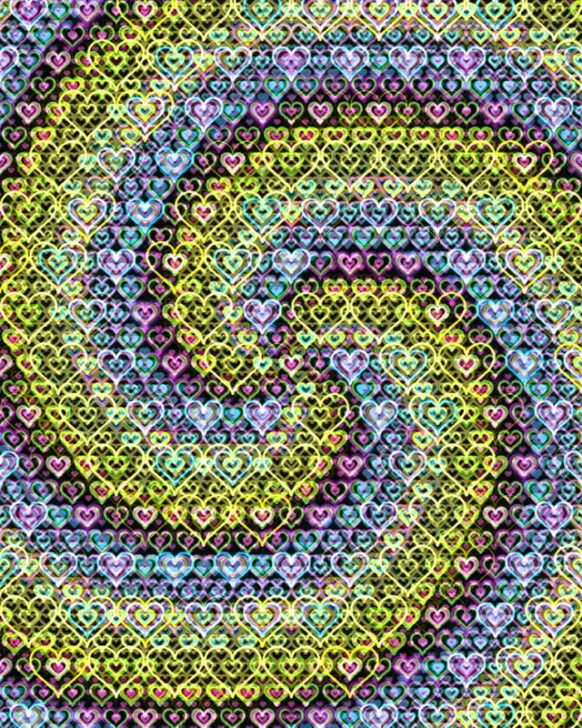 4:5 Instagram | Vibrant Neon Hearts 60fps Live Wallpaper Screensaver