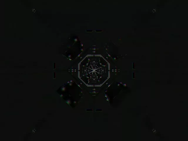 4:3 Classic 60fps Neon Tunnel Screensaver VJ Loop Octagon Vortex