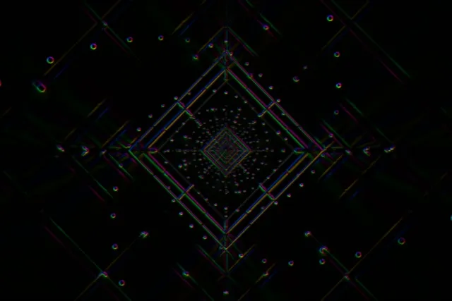 Neon Tunnel Diamond Vortex VJ Loop 3:2 60fps Screensaver