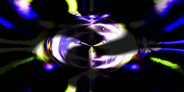 Neon Tunnel Pulsating Vortex VJ Loop 2:1 Univisium 60fps Screensaver
