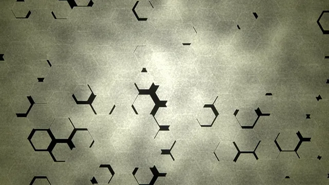 4K Abstract Hexagon Motion Background with Tech Geometric Shapes