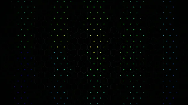 4K animated digital network nodes loop with glowing particles