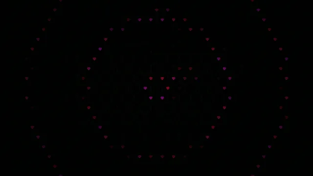 4K animated falling hearts loop for romantic video backgrounds