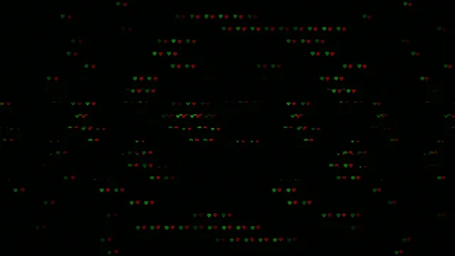 4K animated hearts falling loop background for streaming and broadcast