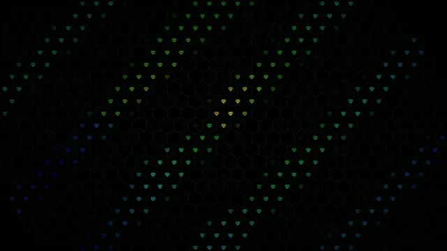 4K animated hearts motion background loop for broadcast and video production