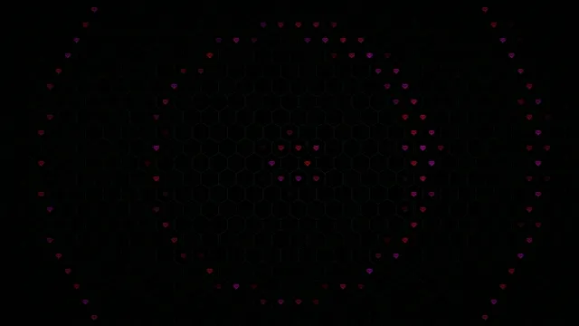 4K animated hearts network motion background for video creators