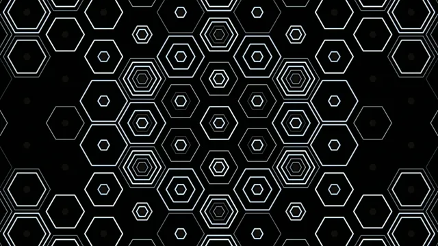 4K animated hexagon geometric pattern motion background loop
