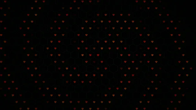 4K animated red hearts falling loop for romantic video backdrops