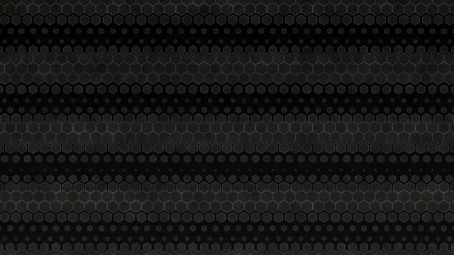 4K dark hexagonal pattern motion background for broadcast and video editing