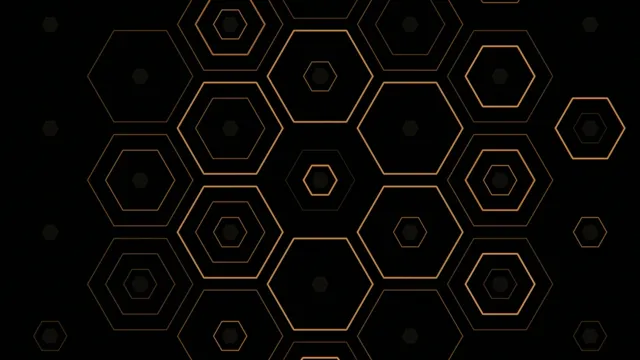 4K elegant gold hexagon geometric pattern looping background