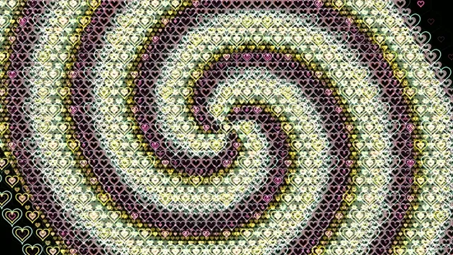 4K elegant heart pattern motion background for video production