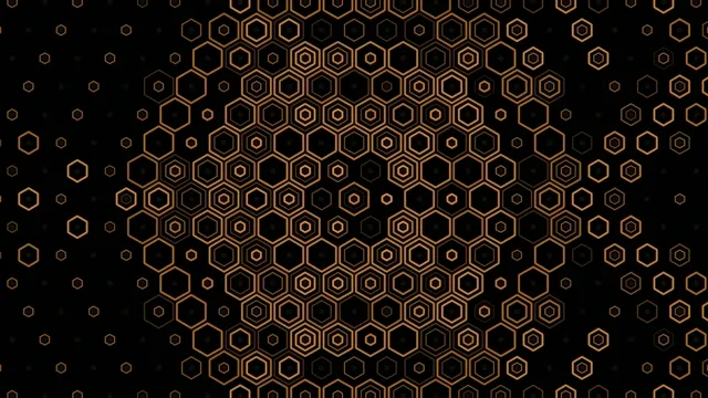4K elegant hexagon pattern motion background for broadcast and presentations
