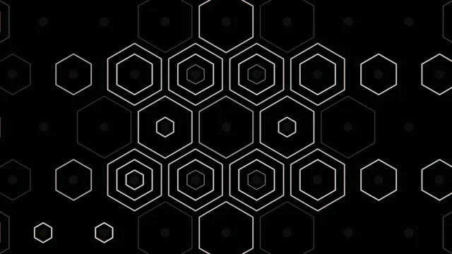 4K geometric hexagon motion background for broadcast and streaming