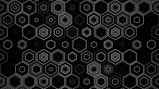 4K geometric hexagon pattern motion background for video editing