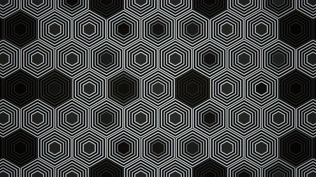 4K geometric hexagon pattern motion background for video production