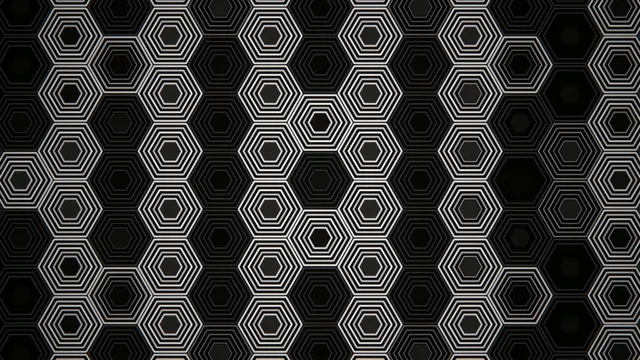 4K hexagonal geometric pattern motion background for broadcast