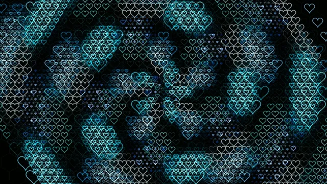 4K Neon Heart Animation Loop - Romantic Glowing Background