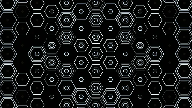 4K Neon Hexagon Grid Motion Background Loop Ultra HD