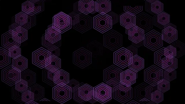 4K Purple Neon Hexagon Motion Background Loop