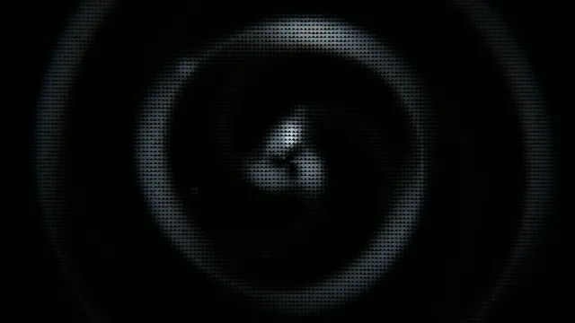 4K tech motion background with blue metallic texture and rotating circle