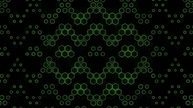 4K UHD 60fps Emerald Hexagon Kaleidoscope Screensaver Windows 11 VJ Loop