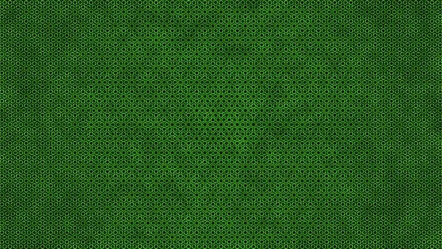 4K UHD 60FPS Green Hexagon Pattern Screensaver Windows 11 VJ Loop