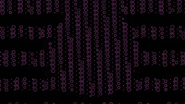 4K UHD 60fps Magenta Hexagon Pulsing Motion Screensaver VJ Loop