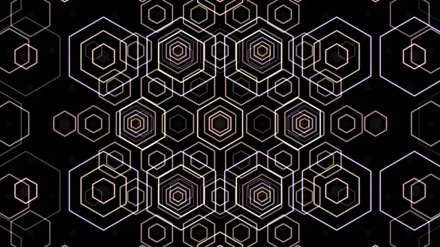10 hours 4K UHD 60fps Neon Hexagon Kaleidoscope Screensaver Windows 10