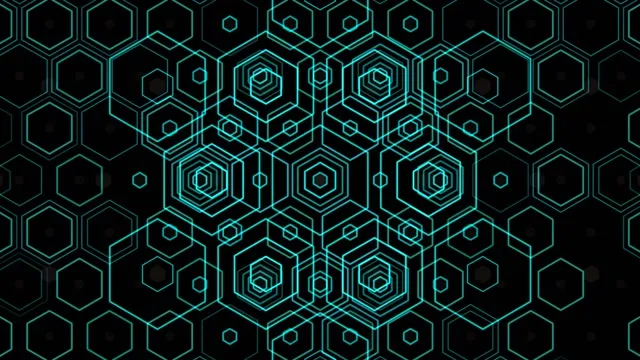 10 hours 4K UHD 60fps Neon Hexagon Kaleidoscope Screensaver Windows 11