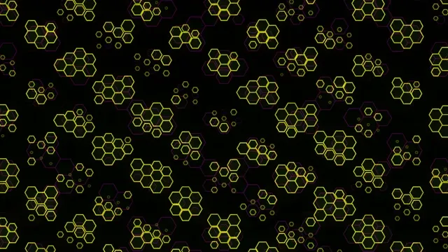 4K UHD 60FPS Neon Hexagon Screensaver PC | VJ Loop Motion Background