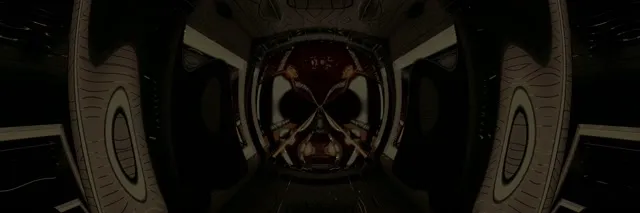 3:1 Triple Wide Neon Tunnel VJ Loop 60fps Screensaver Pulsating Red Grid