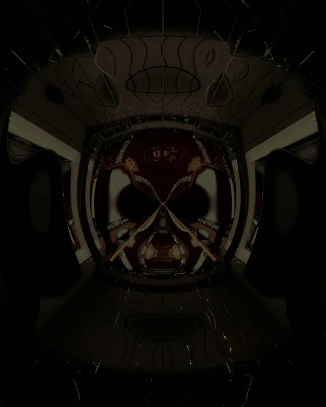 Neon Tunnel VJ Loop 4:5 Instagram 60fps Screensaver Pulsating Red Geometric