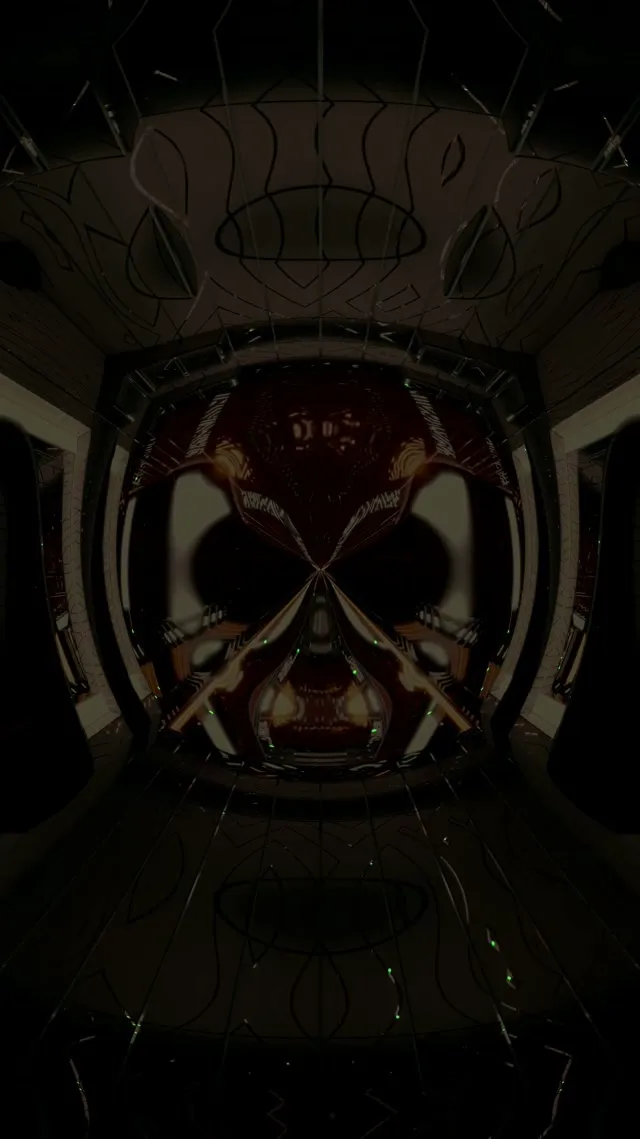 9:16 Reels Neon Tunnel Screensaver 60fps Red Vj Loop Motion Background