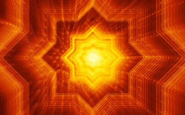 16:10 MacBook orange geometric neon tunnel 60fps screensaver background