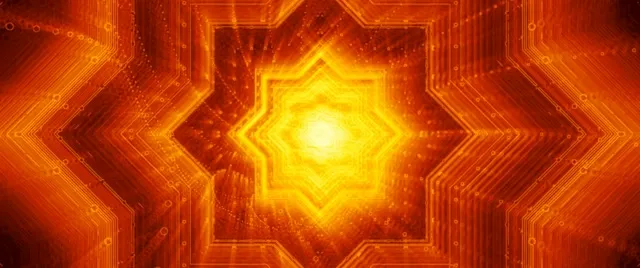 2.39:1 Cinemascope fiery tunnel 60fps screensaver motion background