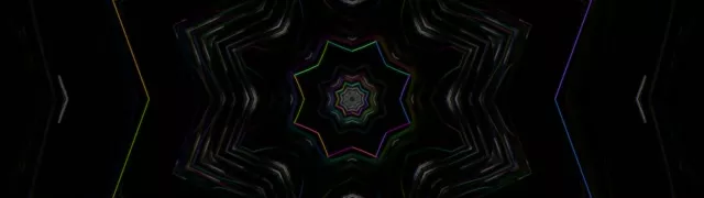 32:9 Ultrawide Neon Tunnel Kaleidoscope VJ Loop 60fps Screensaver