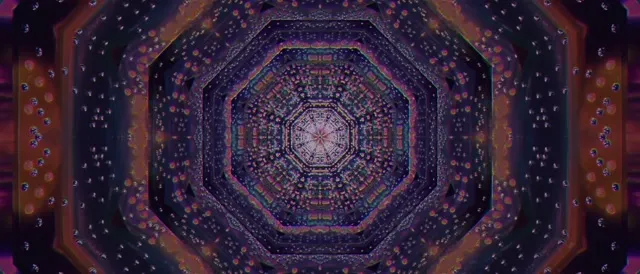 Neon Tunnel Pulsating Hexagon Vortex 21:9 Ultrawide 60fps Screensaver